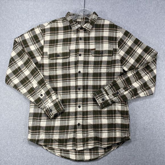 Orvis Shacket Men’s Size Large Pinestreet Plaid Pockets Thick Button Up Outdoors - Picture 1 of 15
